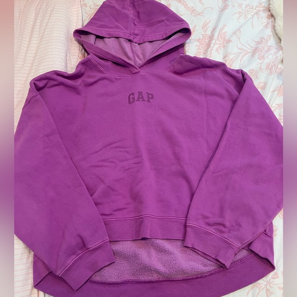 Gap VintageSoft Crop Logo Hoodie - Picture 1 of 2